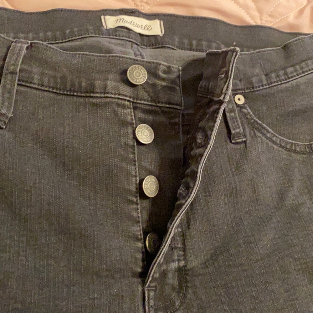 Dark charcoal Madewell jeans